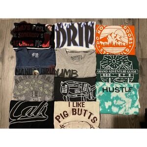 Bundle‎ Of Men's Size Large Graphic T-Shirts
